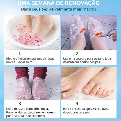 Máscara Esfoliante Renovadora para os Pés