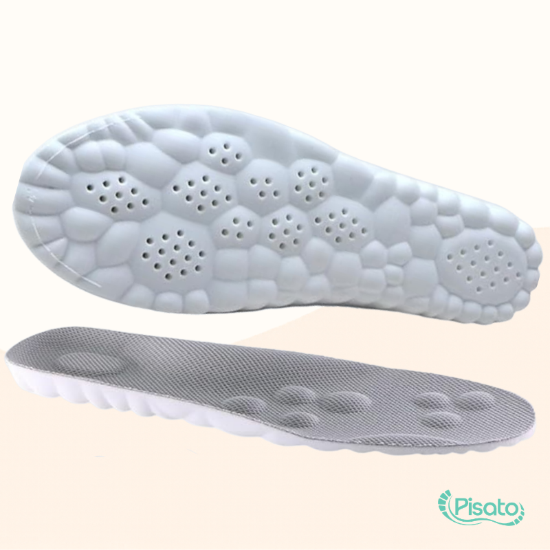 palmilha para uso diário, palmilha com amortecimento, palmilha com absorção de impacto, palmilha para caminhada, palmilha para quem fica muito tempo em pé, conforto para os pés, alívio do cansaço dos pés, alívio das dores nos pés, absorção de impacto nos pés, proteção para calcanhares, suporte para os pés, palmilha flexível, palmilha macia, fascite plantar, esporão de calcâneo, metatarsalgia, dores nos pés, melhor palmilha recortável, melhor palmilha confortável, palmilha Pisato Cloud