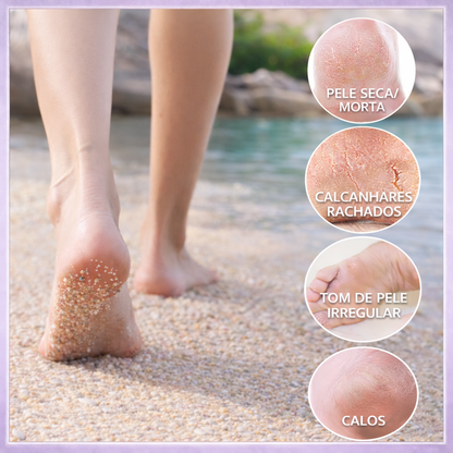 máscara peeling para os pés, meia esfoliante para os pés, peeling para os pés, máscara esfoliante para os pés, remover pele morta dos pés, eliminar calosidades, remover pele ressecada, tratamento para pés ressecados, hidratação dos pés, pés macios, pés lisos, renovar a pele dos pés, remover asperezas, calcanhares rachados, descamação dos pés, esfoliação dos pés, cuidados com os pés, tratamento para calcanhares, máscara para pés, peeling químico para os pés, Pisato Máscara Peeling para os Pés