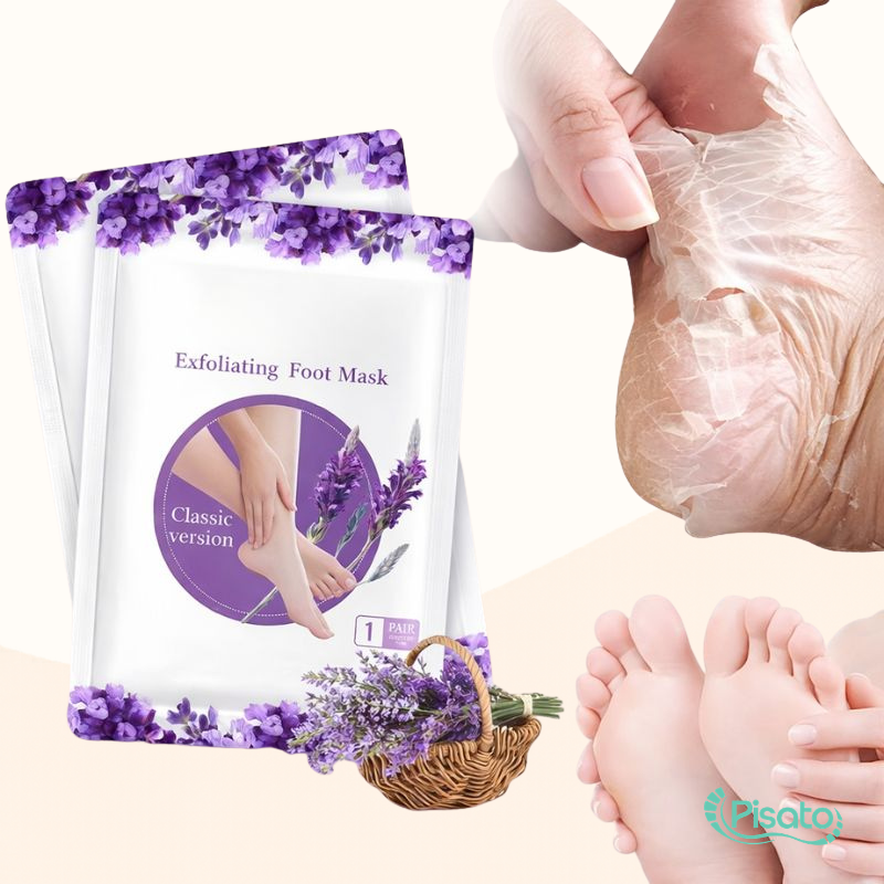 máscara peeling para os pés, meia esfoliante para os pés, peeling para os pés, máscara esfoliante para os pés, remover pele morta dos pés, eliminar calosidades, remover pele ressecada, tratamento para pés ressecados, hidratação dos pés, pés macios, pés lisos, renovar a pele dos pés, remover asperezas, calcanhares rachados, descamação dos pés, esfoliação dos pés, cuidados com os pés, tratamento para calcanhares, máscara para pés, peeling químico para os pés, Pisato Máscara Peeling para os Pés