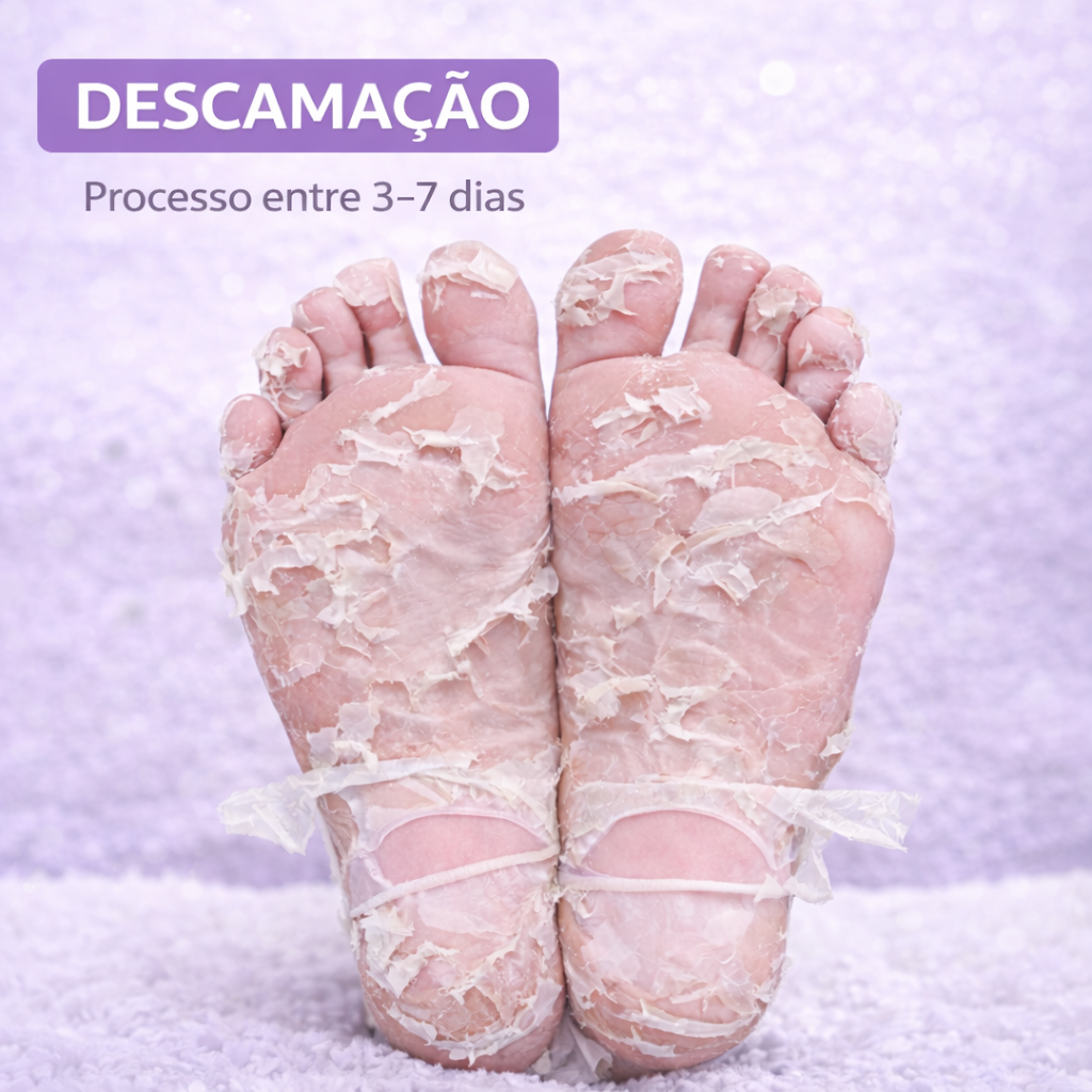 máscara peeling para os pés, meia esfoliante para os pés, peeling para os pés, máscara esfoliante para os pés, remover pele morta dos pés, eliminar calosidades, remover pele ressecada, tratamento para pés ressecados, hidratação dos pés, pés macios, pés lisos, renovar a pele dos pés, remover asperezas, calcanhares rachados, descamação dos pés, esfoliação dos pés, cuidados com os pés, tratamento para calcanhares, máscara para pés, peeling químico para os pés, Pisato Máscara Peeling para os Pés