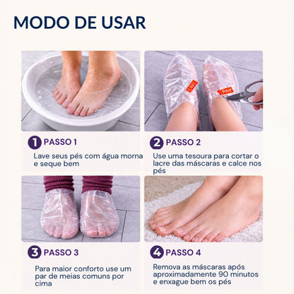 Máscara Peeling Renovadora para os Pés